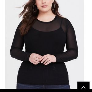 ISO-Black sheer long sleeve